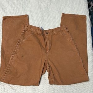 Carhartt Washed Duck Utility Work Original Dungaree Fit pants worn twice